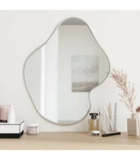 vidaXL Wall Mirror Silver 60x50 cm — Size: 60 x 50 cm — V0671954620