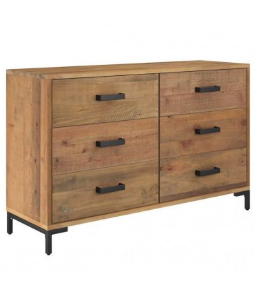 vidaXL Sideboard Brown 110x35x70 cm Solid Pinewood