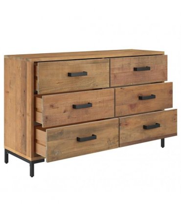 vidaXL Sideboard Brown 110x35x70 cm Solid Pinewood