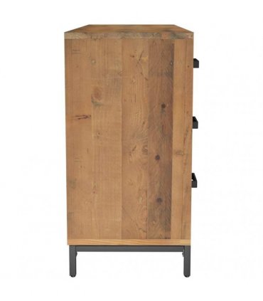 vidaXL Sideboard Brown 110x35x70 cm Solid Pinewood