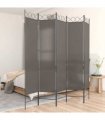 vidaXL 5-Panel Room Divider Anthracite 200x220 cm Fabric — Size: 200 x 220 cm
