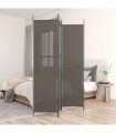 vidaXL 3-Panel Room Divider Anthracite 150x220 cm Fabric — Size: 150 x 220 cm