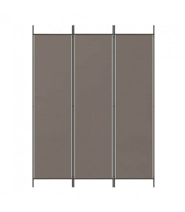 vidaXL 3-Panel Room Divider Anthracite 150x220 cm Fabric — Size: 150 x 220 cm