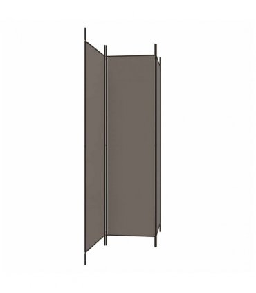 vidaXL 3-Panel Room Divider Anthracite 150x220 cm Fabric — Size: 150 x 220 cm