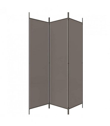 vidaXL 3-Panel Room Divider Anthracite 150x220 cm Fabric — Size: 150 x 220 cm