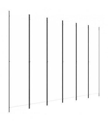 vidaXL 6-Panel Room Divider White 300x220 cm Fabric — Size: 300 x 220 cm