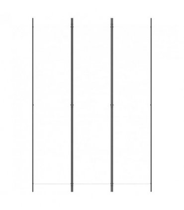 vidaXL 3-Panel Room Divider White 150x220 cm Fabric — Size: 150 x 220 cm