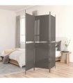vidaXL 3-Panel Room Divider Anthracite 150x180 cm Fabric — Size: 150 x 180 cm