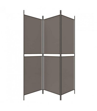 vidaXL 3-Panel Room Divider Anthracite 150x180 cm Fabric — Size: 150 x 180 cm