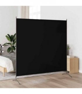vidaXL 1-Panel Room Divider Black 175x180 cm — Size: 175 x 180 cm
