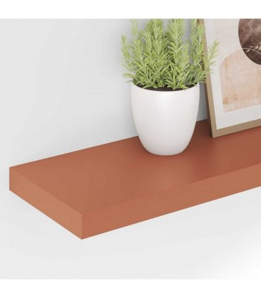 vidaXL Wall Shelf 2 pcs Red 80 x 23.5 x 4 cm Engineered Wood — Size: 80 x 23.5 x 3.8 cm