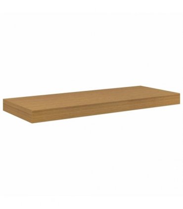 vidaXL Wall Shelf Wall-mounted Beige 60 x 23 x 4 cm Engineered Wood — Size: 60 x 23.5 x 3.8 cm