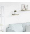 vidaXL Floating Wall Shelf Oak 23x23.5x3.8 cm MDF — Size: 23 x 23.5 x 3.8 cm