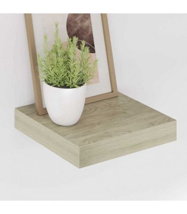 vidaXL Floating Wall Shelf Oak 23x23.5x3.8 cm MDF — Size: 23 x 23.5 x 3.8 cm