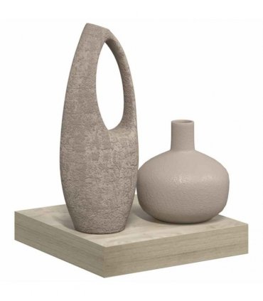 vidaXL Floating Wall Shelf Oak 23x23.5x3.8 cm MDF — Size: 23 x 23.5 x 3.8 cm