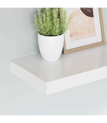 vidaXL Floating Wall Shelves 4 pcs White 40x23x3.8 cm MDF — Size: 40 x 23 x 3.8 cm
