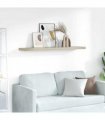 vidaXL Floating Wall Shelf Oak 120x23.5x3.8 cm MDF — Size: 120 x 23.5 x 3.8 cm