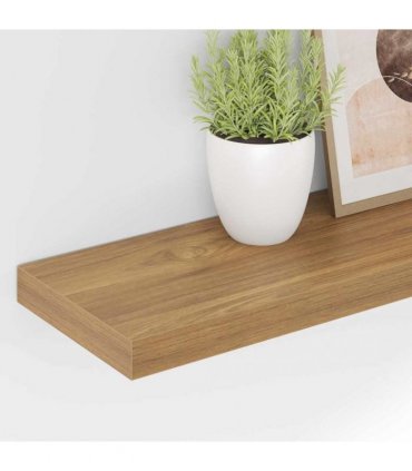 vidaXL Wall Shelf Wall-mounted Brown 90 x 23.5 x 4 cm Engineered Wood — Size: 90 x 23.5 x 3.8 cm