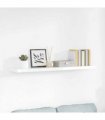 vidaXL Floating Wall Shelf High Gloss White 120x23.5x3.8 cm MDF — Size: 120 x 23.5 x 3.8 cm