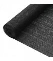 vidaXL Privacy Net Black 3.6x25 m HDPE 75 g/m² — Size: 3.6 x 25 m (75 g)