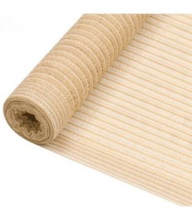 vidaXL Privacy Net Beige 1.8x50 m HDPE 195 g/m² — Size: 1.8 x 50 m (195 g)