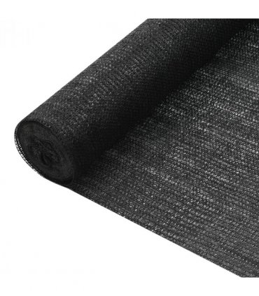 vidaXL Privacy Net Black 1.2x10 m HDPE 75 g/m² — Size: 1.2 x 10 m (75 g)