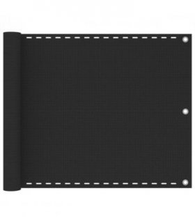 vidaXL Balcony Screen HDPE 75x600 cm Anthracite — Size: 75 x 600 cm