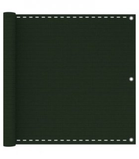 vidaXL Balcony Screen Dark Green 90x300 cm HDPE — Size: 90 x 300 cm