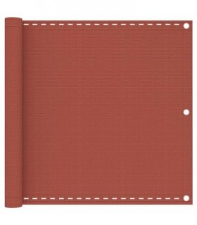 vidaXL Balcony Screen Terracotta 90x600 cm HDPE — Size: 90 x 600 cm