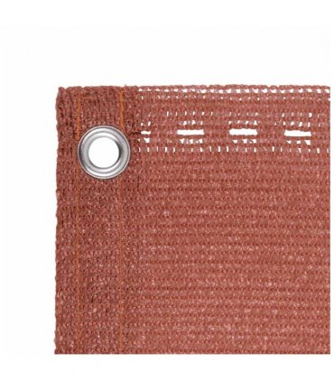 vidaXL Balcony Screen Terracotta 90x600 cm HDPE — Size: 90 x 600 cm