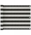vidaXL Balcony Screen HDPE 75x600 cm Anthracite and White — Size: 75 x 600 cm