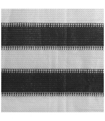 vidaXL Balcony Screen HDPE 75x600 cm Anthracite and White — Size: 75 x 600 cm