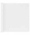 vidaXL Balcony Screen White 90x500 cm HDPE — Size: 90 x 500 cm