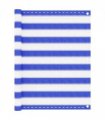 vidaXL Balcony Screen Blue and White 90x500 cm HDPE — Size: 90 x 500 cm