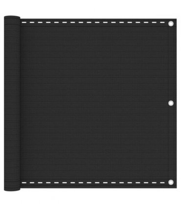 vidaXL Balcony Screen HDPE 90x400 cm Anthracite — Size: 90 x 400 cm