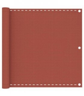 vidaXL Balcony Screen Terracotta 90x300 cm HDPE — Size: 90 x 300 cm