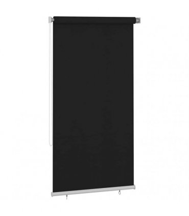 vidaXL Outdoor Roller Blind 125(W)x230(H) cm Black — Size: 120 x 230 cm