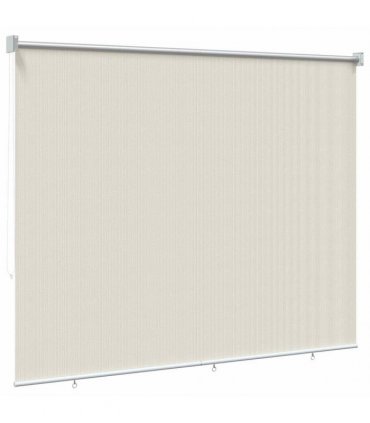 vidaXL Outdoor Roller Blind 185(W)x230(H) cm Cream — Size: 180 x 230 cm