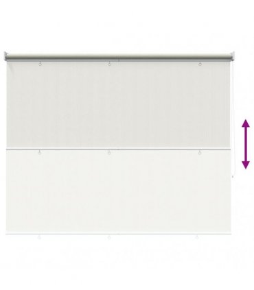 vidaXL Outdoor Roller Blind 185(W)x230(H) cm Cream — Size: 180 x 230 cm