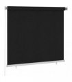 vidaXL Outdoor Roller Blind 165(W)x140(H) cm Black — Size: 160 x 140 cm
