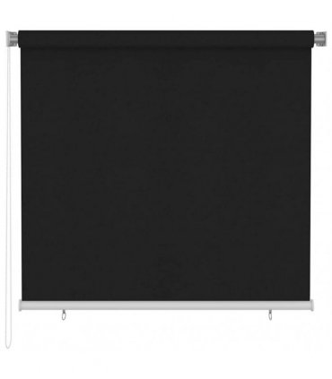 vidaXL Outdoor Roller Blind 165(W)x140(H) cm Black — Size: 160 x 140 cm