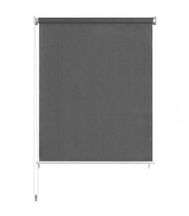 vidaXL Outdoor Roller Blind 185(W)x230(H) cm Anthracite — Size: 180 x 230 cm