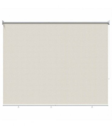 vidaXL Outdoor Roller Blind 225(W)x140(H) cm Cream — Size: 220 x 140 cm