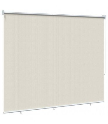 vidaXL Outdoor Roller Blind 225(W)x140(H) cm Cream — Size: 220 x 140 cm