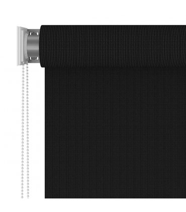 vidaXL Outdoor Roller Blind 145(W)x230(H) cm Black — Size: 140 x 230 cm