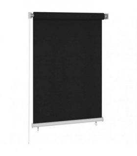 vidaXL Outdoor Roller Blind 105(W)x140(H) cm Black — Size: 100 x 140 cm