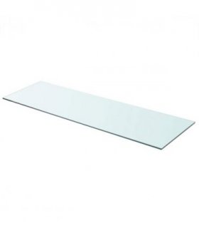 vidaXL Shelf Panel Glass Clear 90x30 cm — Size: 90 x 30 cm