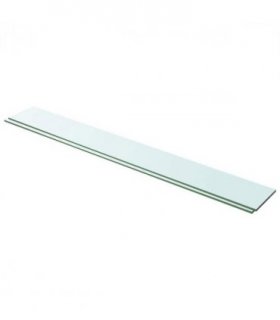 vidaXL Shelves 2 pcs Panel Glass Clear 100x12 cm — Size: 100 x 12 cm
