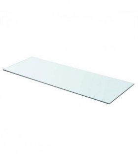 vidaXL Shelf Panel Glass Clear 80x30 cm — Size: 80 x 30 cm