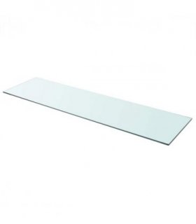 vidaXL Shelf Panel Glass Clear 110x30 cm — Size: 110 x 30 cm